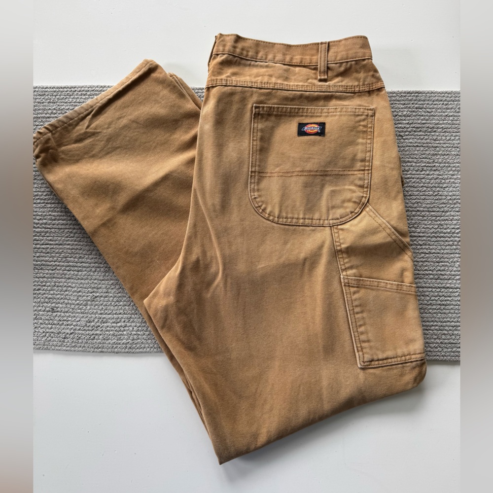 Dickies Tan Cotton Canvas Utility Pants Size 40 x 34